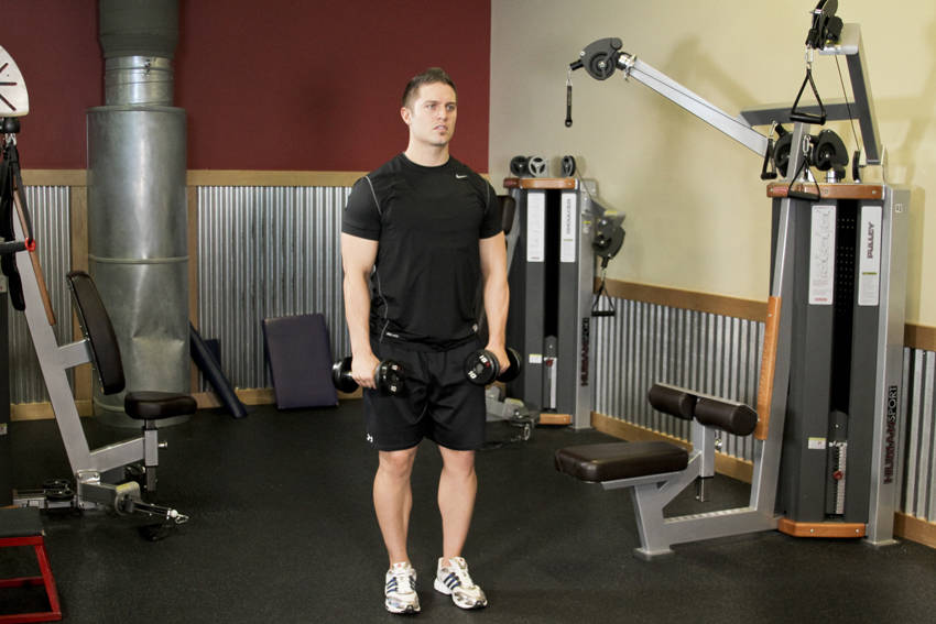Alternating Deltoid Raise demonstration